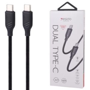 کابل تبدیل فست شارژ Yesido CA175 Type-C to Type-C 60W 1m