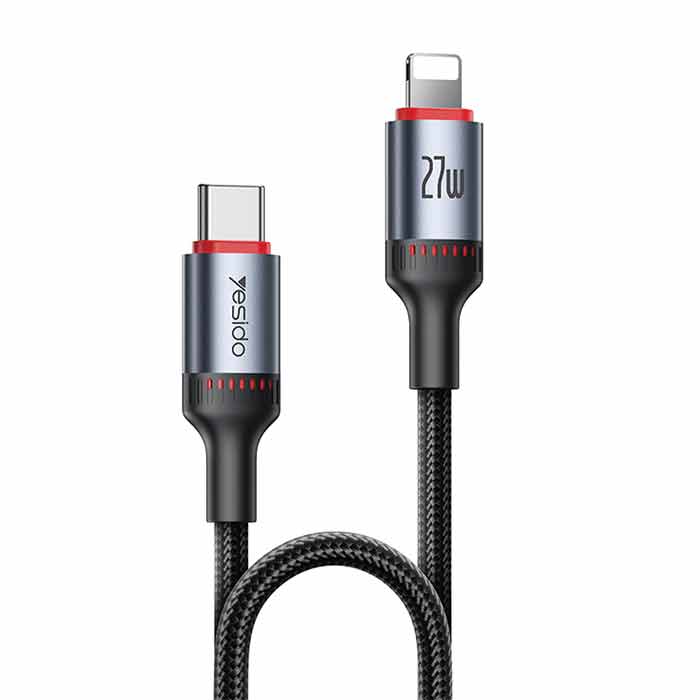 کابل-تایپسی-به-لایتنینگ-یسیدو-YESIDO-CA182-طول-1.2متر-27w-4 کابل تایپسی به لایتنینگ یسیدو YESIDO CA182 طول 1.2متر 27w