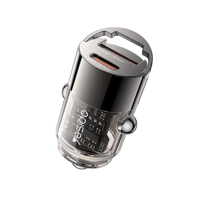 yesido y68 car charger 30w-1 شارژر فندکی 30 وات یسیدو Y68
