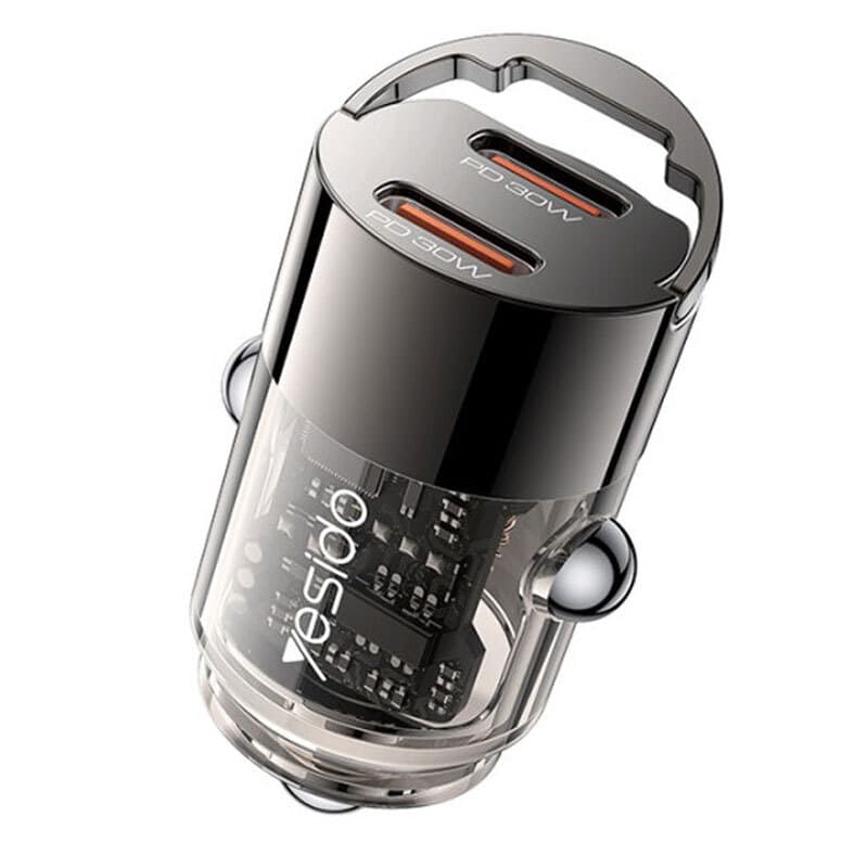 yesido y69 car chrger 30w -1 شارژر فندکی 30 وات یسیدو مدل Yesido Y69