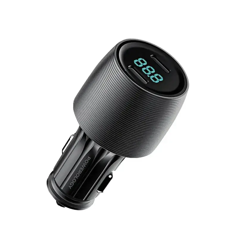 شارژر فندکی پاورولوژی Powerology Velox 66W Dual-Port Car Charger PCCSR021